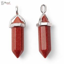 Přívěsek z Avanturínu s Pyritem a chirurgické oceli