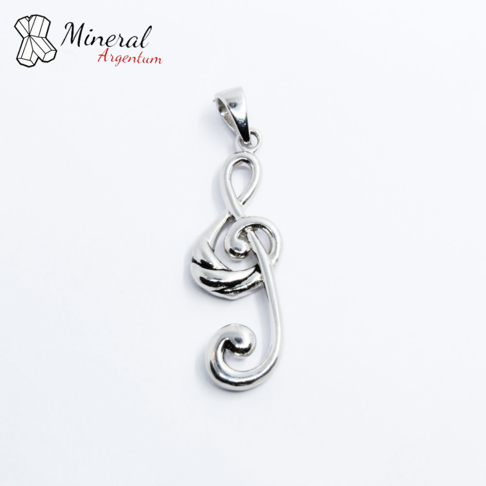 Stříbrný přívěšek houslový klíč AG 925/1000