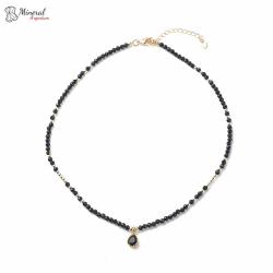 Náhrdelník z onyxu s přívěškem ve tvaru slzy